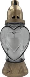 Üvegmécses Heart mix 25, 5cm - Átlátszó