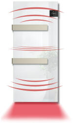  BVF Radialight SILK EVO törölközőszárító radiátor - 1000W fehér