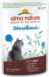 Almo Nature 12x70g Almo Nature Functional Sterilised marha nedves macskatáp