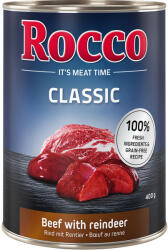 Rocco 24x400g Rocco Classic nedves kutyatáp- Marha & rénszarvas