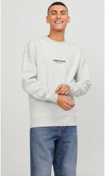 JACK & JONES férfi pulóver, 187813, pamut, XL INTL, világosszürke (187813)