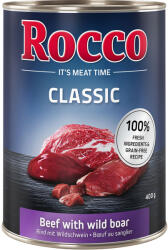Rocco 24x400g Rocco Classic nedves kutyatáp- Marha & vaddisznó