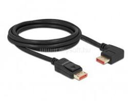 Delock 87063 2m DisplayPort 8K 60Hz apa egyenes - apa 90°-ban jobbra hajlított kábel (DL87063) (DL87063)