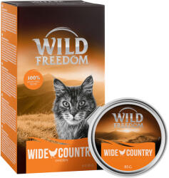 Wild Freedom 6x85g Wild Freedom Adult tálcás nedves macskatáp- Wide Country - csirke pur