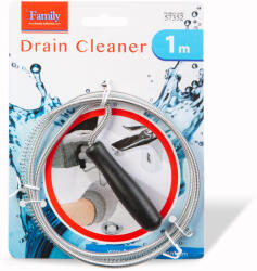 Family Lefolyótisztító csőgörény - 1 m x 5 mm - fém (57352) - lumenet