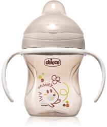 Chicco Training Cup 6m+ gyakorlóbögre fogantyúval Grey 200 ml
