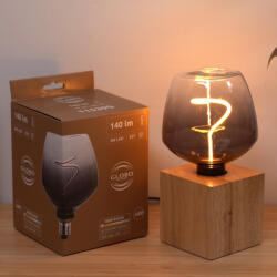 GLOBO E27 LED dekor fényforrás, 4 W, 140 lm, 1800 K, színátmenetes füstszínű üveg, 16, 3x12, 3 cm (11539S)