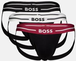 BOSS BOSS, 3 db-os logós jockstrap bugyi szett, bordó, fekete, L (50517823-968-L)
