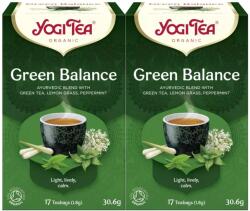 YOGI TEA 2x Bio zöld tea készlet, 17 tasak, 30.6 g - emag - 4 402 Ft