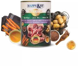 Happy&Fit Superior Dog Monoprotein konzerv friss bárányhús sárgarépával, burgonyával 400g - grandopet