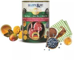 Happy&Fit Superior Dog Monoprotein konzerv friss marhahús mangóval, áfonyával 400g - grandopet