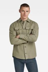 G-Star RAW G-STAR, Marine szűk fazonú ing fedőlapos zsebekkel, Spárgazöld, L (D24963-D454-B681-L)