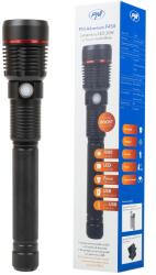 PNI Adventure F450 LED zseblámpa akkumulátorral, 20W, 1500 lm, BOOST funkció, power bank funkció, micro USB töltés, 18650 4400 mAh Li-Ion akkumulátor, IPX5, Alumínium (PNI-ADVF450)