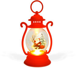 Globiz International Kft Karácsonyi dekoráció - lámpás - Mikulás - piros - 16, 5 x 7 cm - 3 x LR44 (59719A)