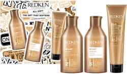 Redken All Soft professzionális rutin készlet, argánolaj száraz hajra: Sampon 300 ml + Balzsam 300 ml + Leave-In Anti-Snap kezelés 250 ml