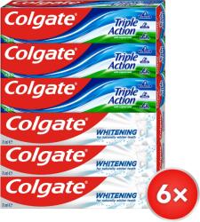 Colgate Whitening and Triple Action 6× 75ml