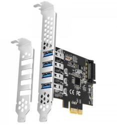 AXAGON Adaptor PCI-Express Axagon PCEU-43RS, 4x USB 3.0 (PCEU-43RS) - intend
