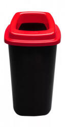 Plafor Sort szelektív hulladékgyűjtő szemetes, Fekete-Piros 45L (PL680-04)