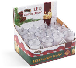 Family Collection LED-es gyertya dekor - 7, 5 x 3, 6 cm - melegfehér - műanyag (58260)