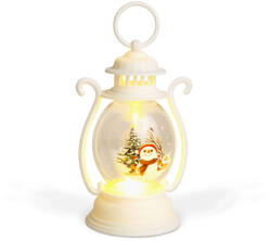 Globiz International Kft Karácsonyi dekoráció - lámpás - hóember - fehér - 16, 5x 7 cm - 3 x LR44 (59719B)