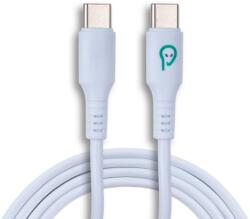 Spacer Cablu de date Spacer SPDC-TYPEC-TYPEC-PVC-BK-1.0, USB-C male - USB-C male, 1 m, White (SPDC-TYPEC-TYPEC-PVC-W-1.0)
