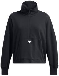 Under Armour Project Rock Női sportos félcipzáras pulcsi Under Armour PJT RCK HALF ZIP PULLOVER W fekete 1387760-001 - S