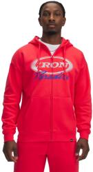 Under Armour Project Rock Férfi szabadidős cipzár nélküli pulcsi Under Armour PJT ROCK ICON FLEECE FZ piros 1389914-989 - XL