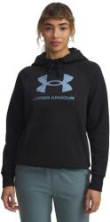 Under Armour Női szabadidős cipzár nélküli pulcsi Under Armour RIVAL FLEECE SHIMMER HOODIE W fekete 6003710-007 - XS