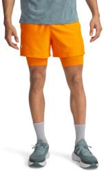 Under Armour Férfi sport rövidnadrág Under Armour LAUNCH 2-IN-1 5IN SHORTS narancssárga 1382640-793 - XXL