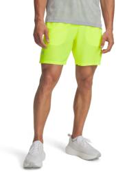 Under Armour Férfi sport rövidnadrág Under Armour LAUNCH 7IN SHORTS sárga 1382620-731 - L