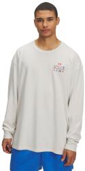 Under Armour Férfi szabadidős cipzár nélküli pulcsi Under Armour HWT MODERN SPORT OS LS TEE fehér 6004885-110 - L