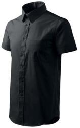 MALFINI Férfi Rövid ujjú Ing, Pamut, 3XL, Fekete