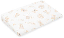 New Baby Baba párna huzat- ék alakú New Baby BASIC fehér 59x37cm bear beige