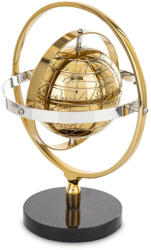 Art-Pol Loyd design fekete-ezüst-arany földgömbös asztrolábium asztali dekoráció 26x21x17cm (164125)