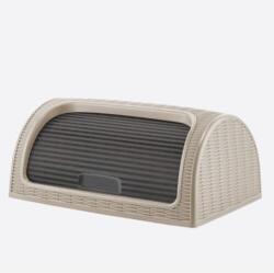 Mabadi Kenyértartó rattan hatású 42x27x18 cm Vajszínű (14893)