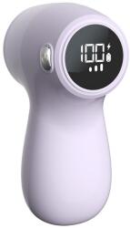 Flippy 2 az 1-ben elektromos szösztisztító, szöszeltávolító és porszívózás, 15 x 8, 5 cm, ABS és rozsdamentes acél, USB Type-C töltés, lila (133015)