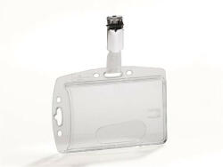 Durable Azonosítókártya-tartó, akril, zárt, csíptetővel, DURABLE (800519)