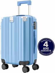 Quasar & Co Quasar & Co. ® Közepes Gurulós Bőrönd - 66cm, TSA Zár, USB Port