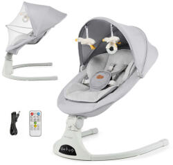 KINDERKRAFT SELECT Lehátko pohupujúce 2v1 Tulsy Grey, do 9kg