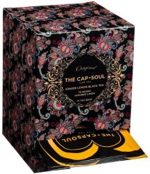 The Capsoul Fekete tea The Cap Soul, Ginger & Lemon, 15 tasak, gyógynövényes, energetizáló, citrom és gyömbér ízű, 100%-ban természetes összetevők (167419)