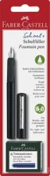 Faber-Castell Stilou scolar blister carbon cu 6 cartuse Faber-Castell FC149809 (FC149809)