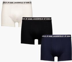 Karl Lagerfeld Karl Lagerfeld, Organikus Pamut Keverék Boxer Alsó Szett - 3 Pár, Fehér, Fekete, Sötétkék, S (A1M47151-937-S)