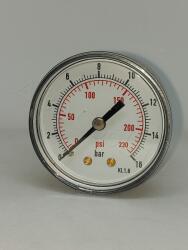 ABAC MANOMÉTER 50 MPS 0 - 16 bar, 1/4