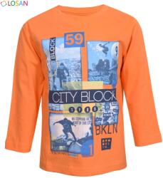  LOSAN póló City Block narancssárga 18-24 hó (92 cm)