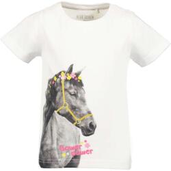 Blue Seven póló szíves lovas fehér virágos 2-3 év (98 cm)