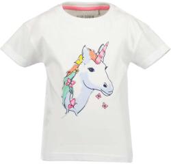 Blue Seven póló szíves Unikornis fehér virágos 5-6 év (116 cm)