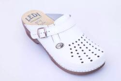  Ledi női bőr klumpa fehér gumis lábfej 552/18 1 pár