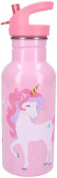  nickelodeon Szívószálas Unikornis alumínium kulacs 500ml