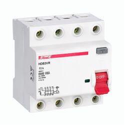  Himel HDB3VR463SC életvédelmi relé ( fí relé ) AC típus, 4P 63A 30mA Készletkisöprés
