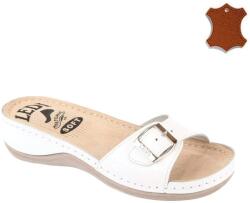  LEDI papucs női fehér 1 csatos 407/18 41sz pár